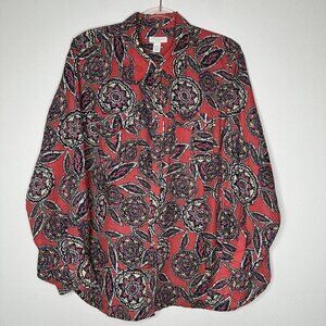 Charter Club‎ Shirt Button up Size 18W Linen